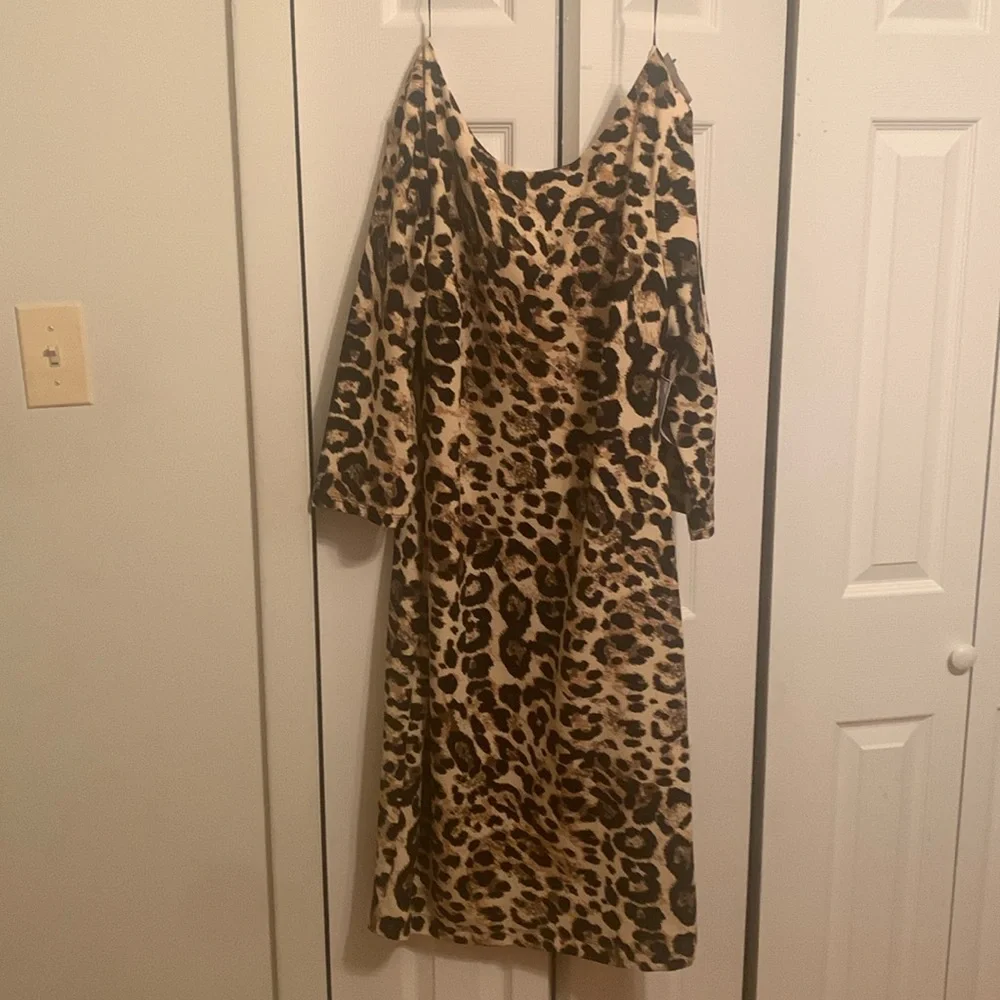 😍 leopard round neck dress - Picture 1 of 3